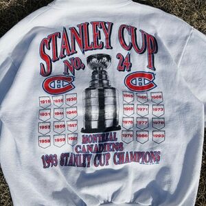 Montreal Canadiens Stanley Cup Crewneck Sweater - White